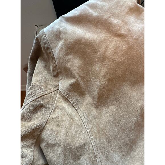 Relativity Brown Suede Jacket XL Genuine Leather Retro Modern Basic - Picture 6 of 6